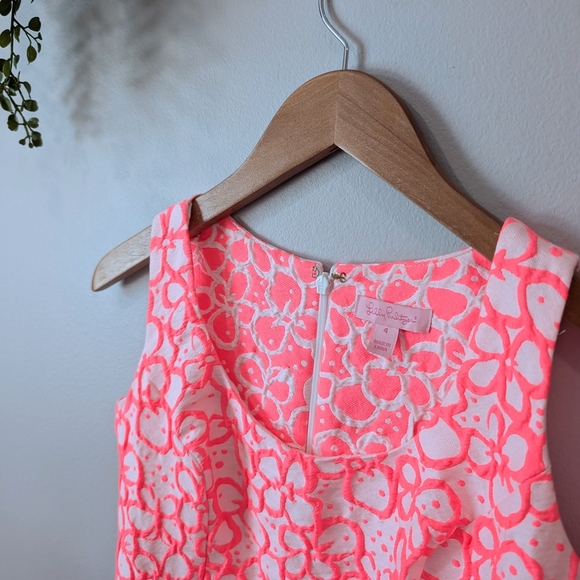 Lilly Pulitzer Vibrant Pink and White Patterned Dress - Picture 2 of 8